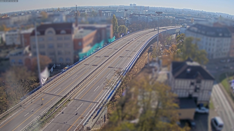 Bouwplaatscamera documenteert de sloop van de Ringbrücke in Magdeburg